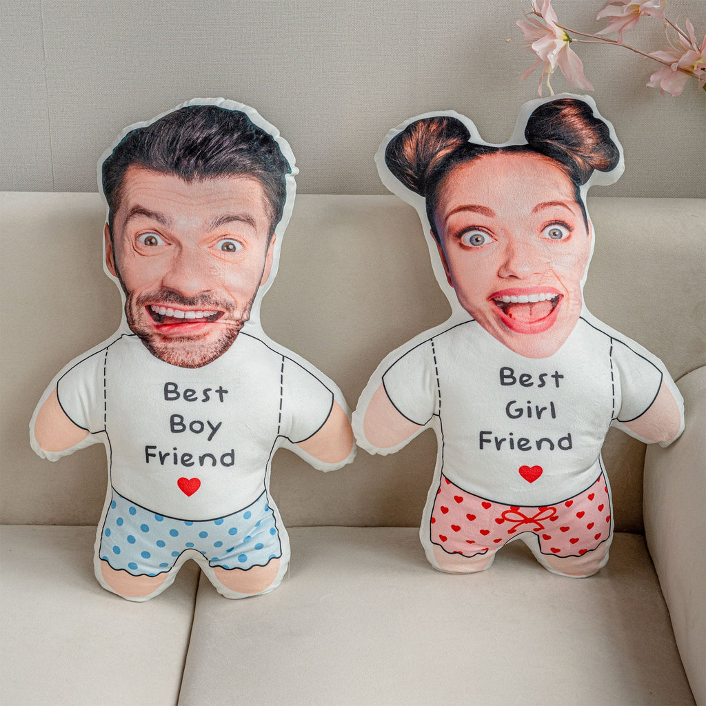 Custom Face Pillow - Personalized Photo Custom Shaped Pillow - Birthday Gifts For Her, Him