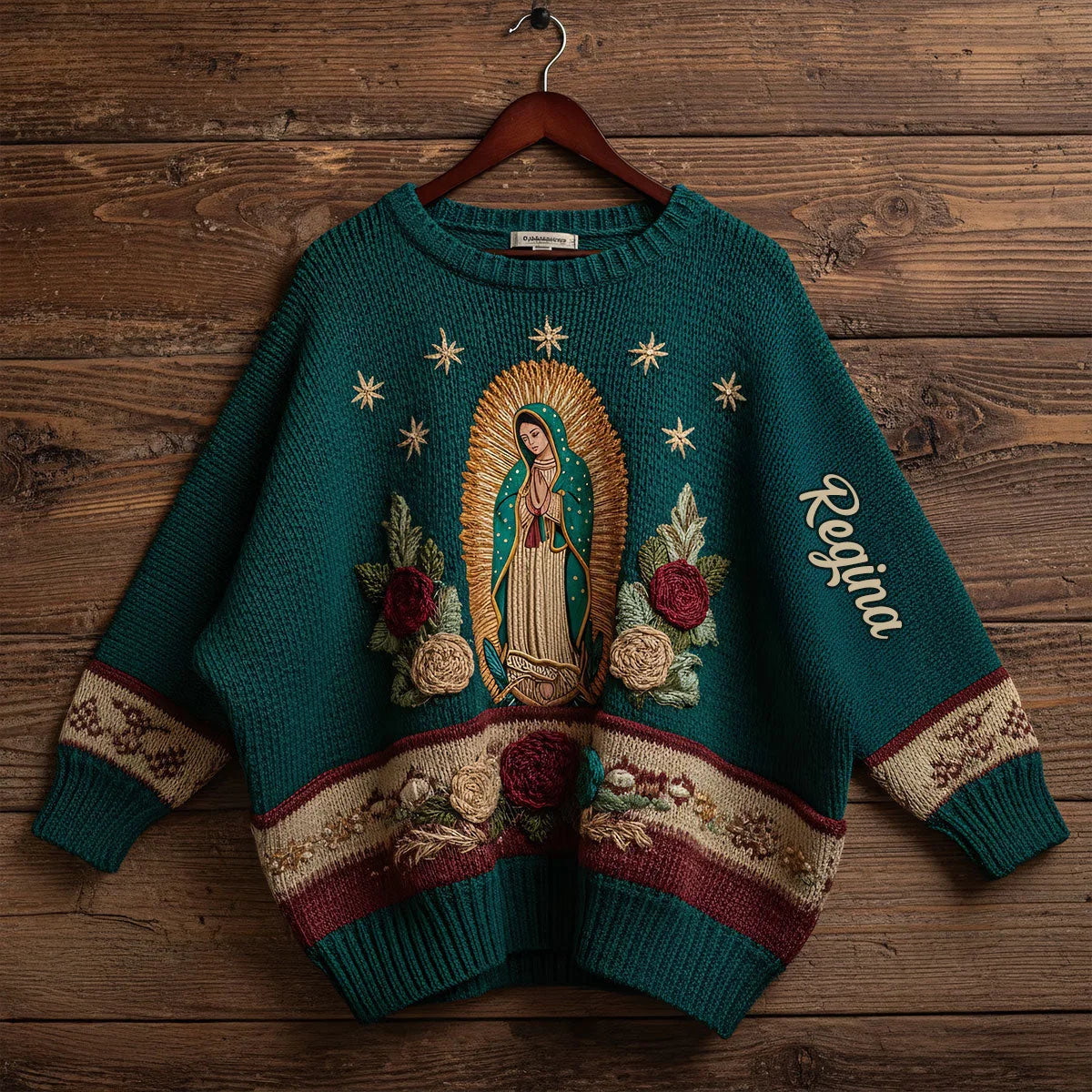 Our Lady Of Guadalupe - Personalized Christian Ugly Sweater