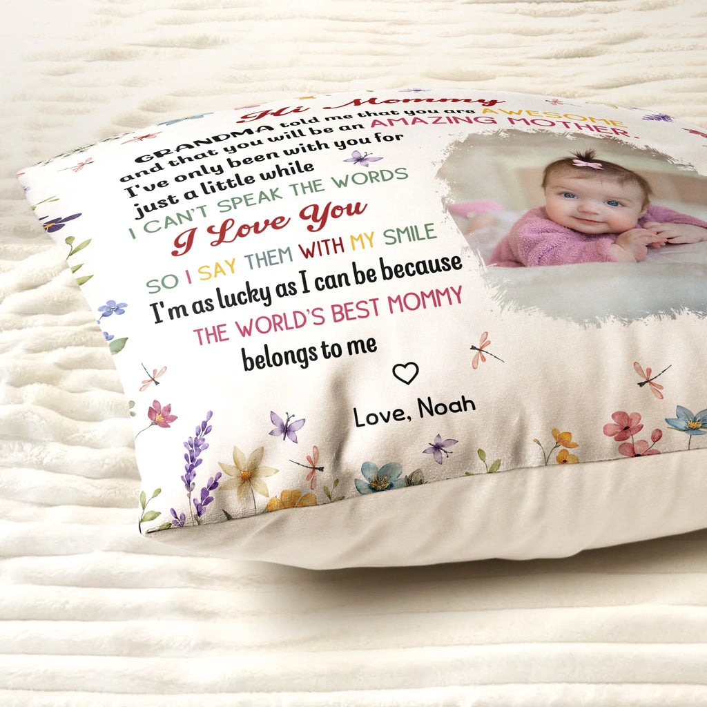 The Best Mommy Belongs To Me First Mom New Mom Gift - Personalized Pillow (Insert Included)