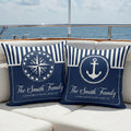 Custom Boat Name, Nautical, Anchor - Personalized Pillows